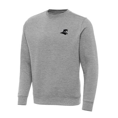 Men's Antigua Heather Gray Providence Friars Big & Tall Victory Crew Neck Pullover Sweatshirt