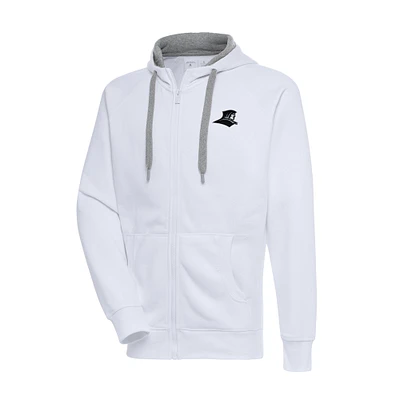 Men's Antigua White Providence Friars Big & Tall Victory Full-Zip Hoodie Jacket