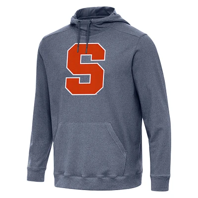 Men's Antigua Heather Navy Syracuse Orange Cloud Pullover Hoodie