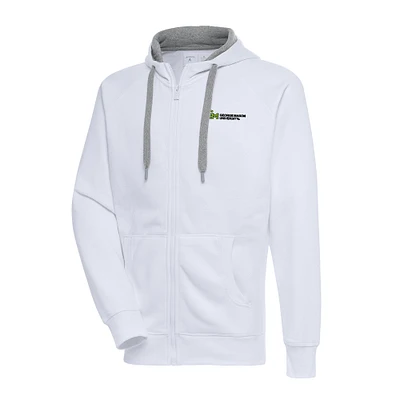 Men's Antigua George Mason Patriots Victory Raglan Full-Zip Hoodie Jacket