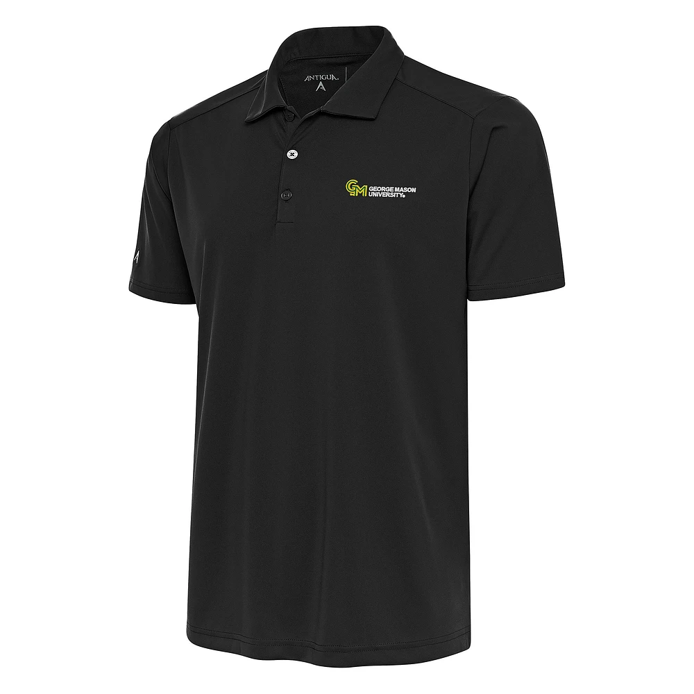 Men's Antigua Charcoal George Mason Patriots Tribute Polo