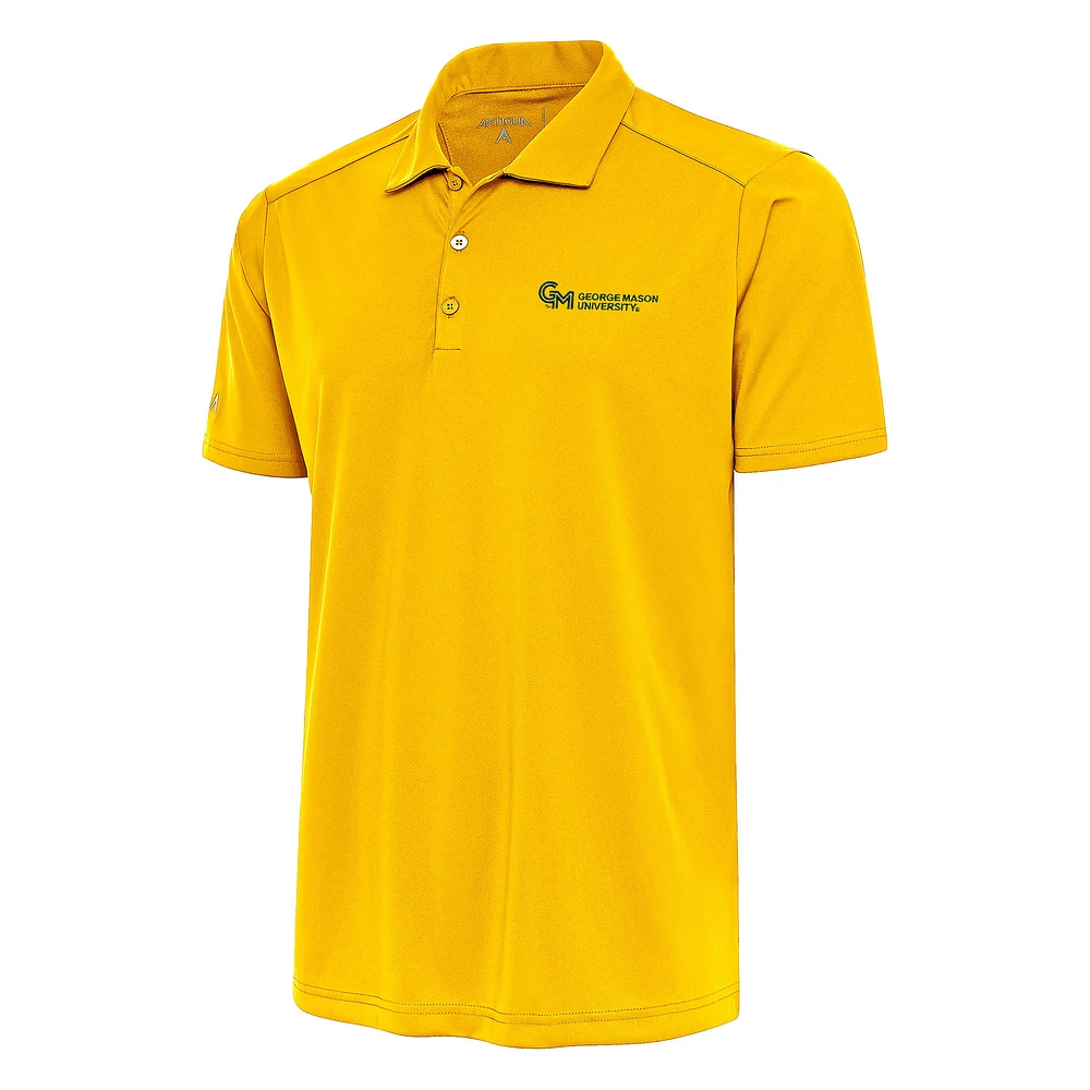 Men's Antigua Gold George Mason Patriots Tribute Polo