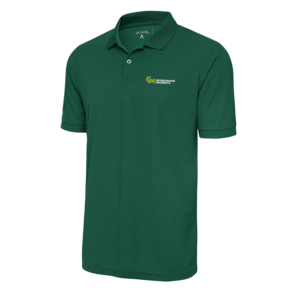 Men's Antigua Green George Mason Patriots Legacy Pique Polo