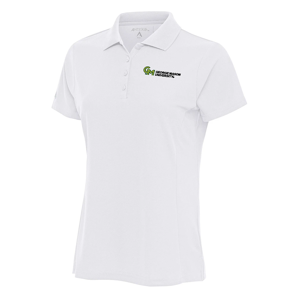 Women's Antigua George Mason Patriots Legacy Pique Polo