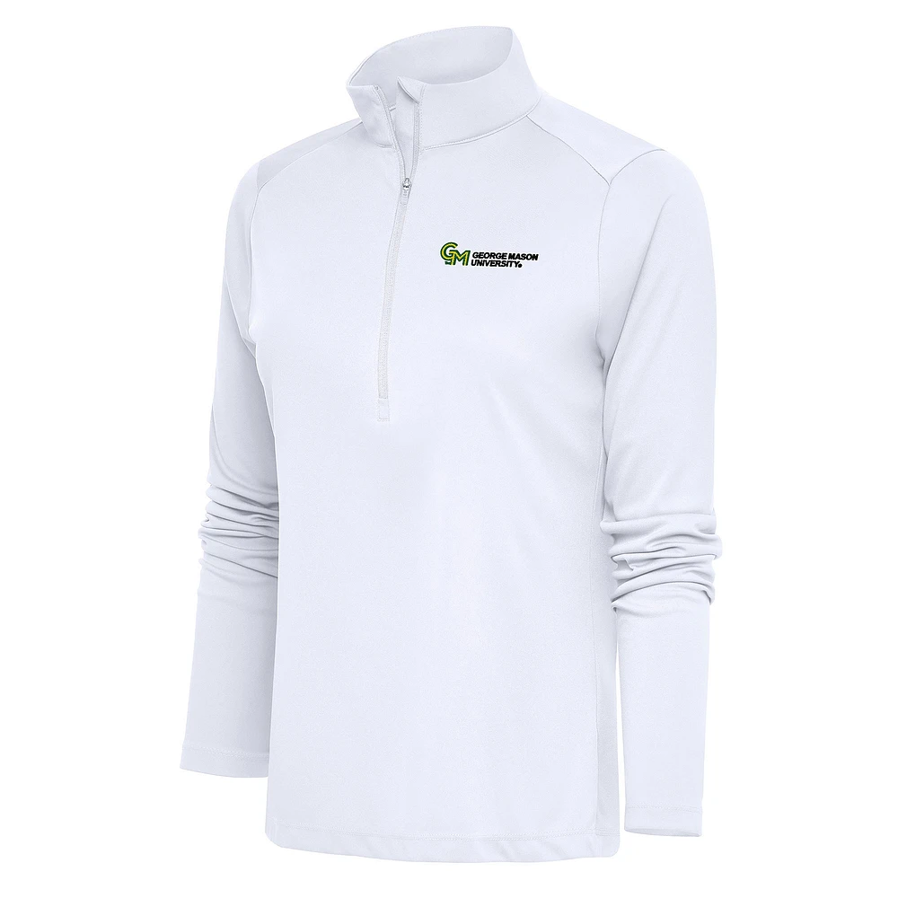 Women's Antigua George Mason Patriots Tribute Half-Zip Top