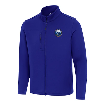 Men's Antigua Royal Buffalo Sabres Objection Double-Peached Full-Zip Jacket