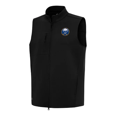 Men's Antigua Black Buffalo Sabres Demand Full-Zip Vest
