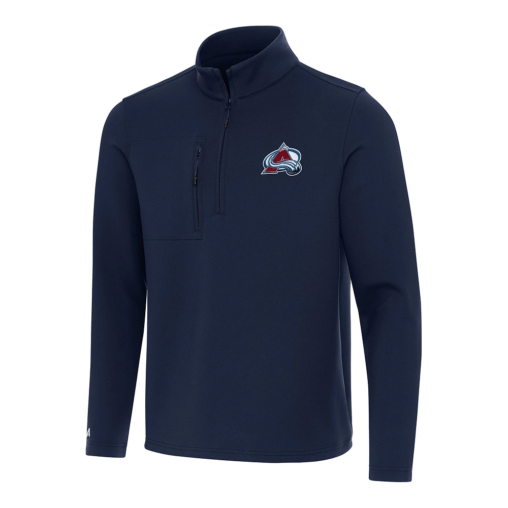 Men's Antigua Navy Colorado Avalanche Insider Quarter-Zip Top