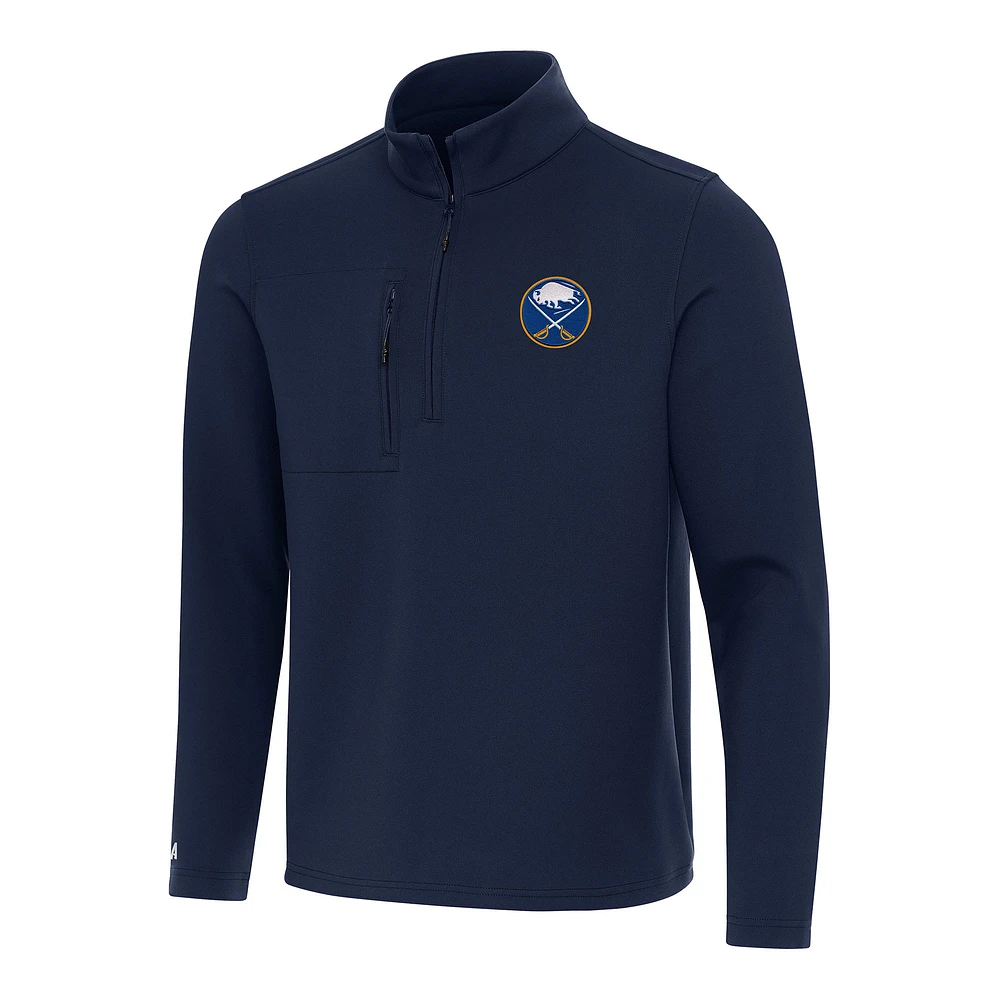 Men's Antigua Navy Buffalo Sabres Insider Quarter-Zip Top