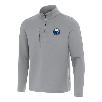 Men's Antigua  Gray Buffalo Sabres Insider Quarter-Zip Top