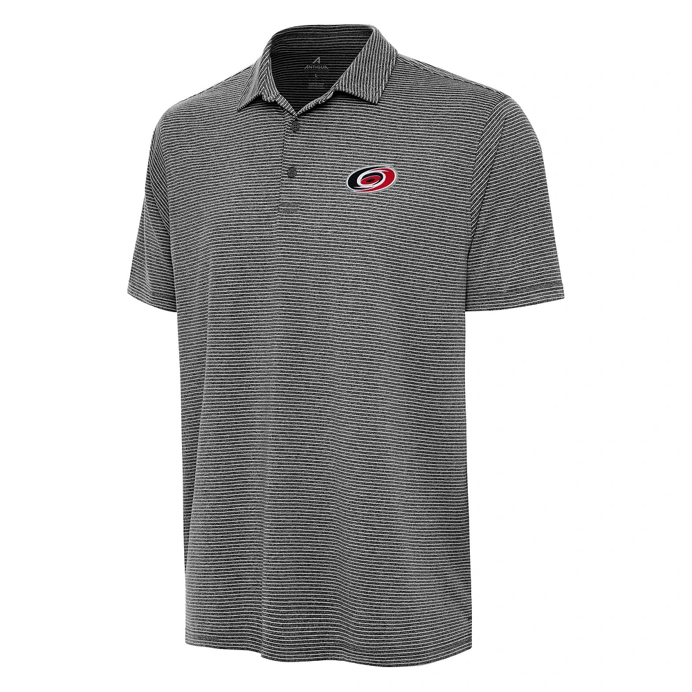 Men's Antigua Heather Carolina Hurricanes Scheme Polo
