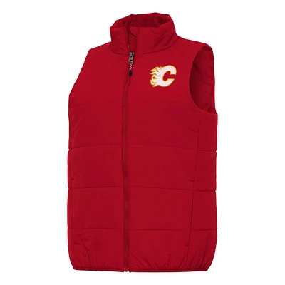 Women's Antigua Red Calgary Flames Experience Full-Zip Vest