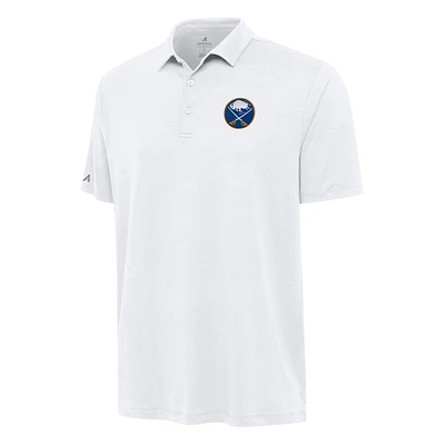 Men's Antigua White Buffalo Sabres Reprocess Polo