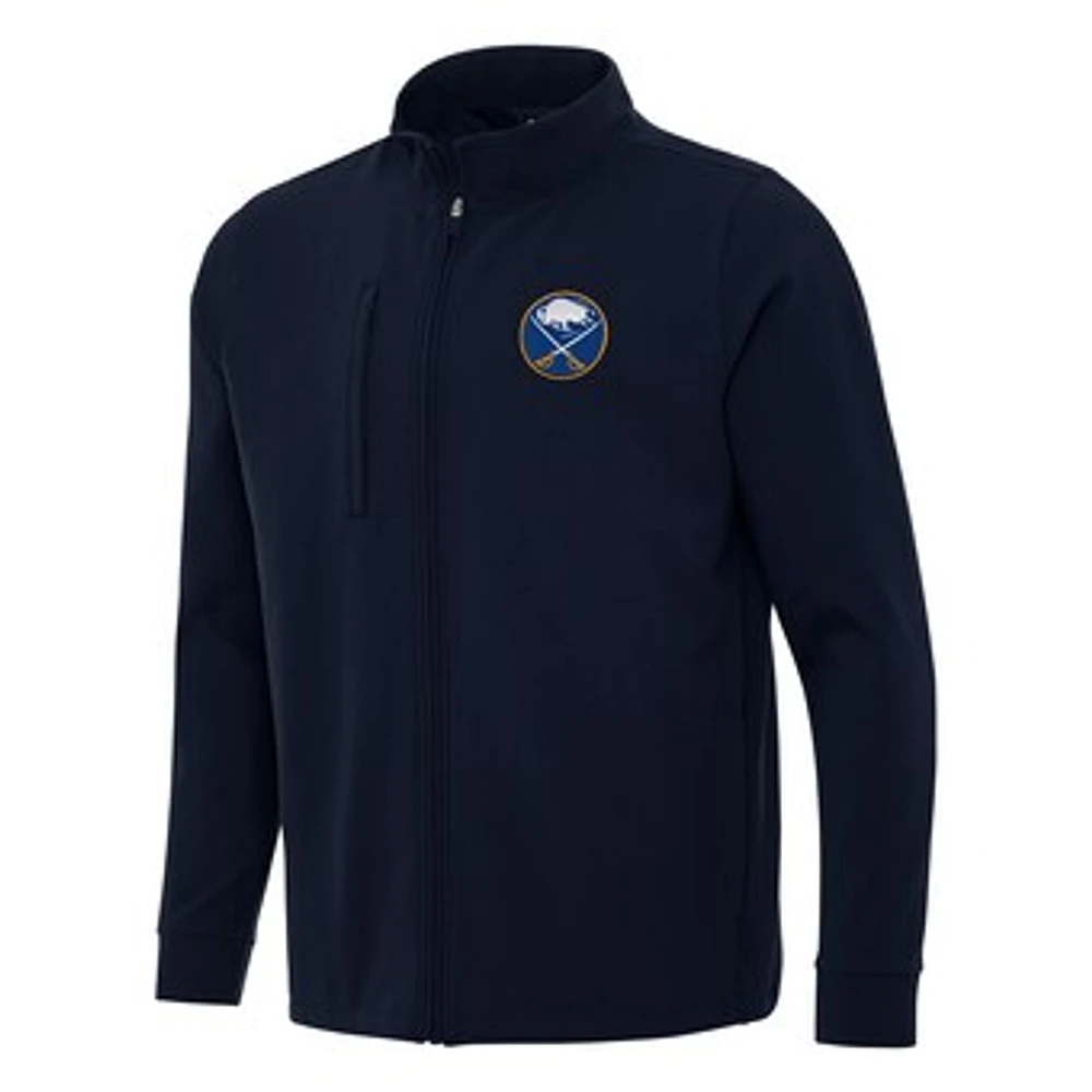 Men's Antigua Navy Buffalo Sabres Regard Full-Zip Jacket
