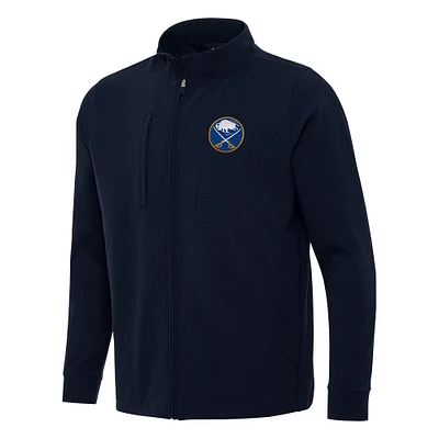 Men's Antigua Navy Buffalo Sabres Regard Full-Zip Jacket