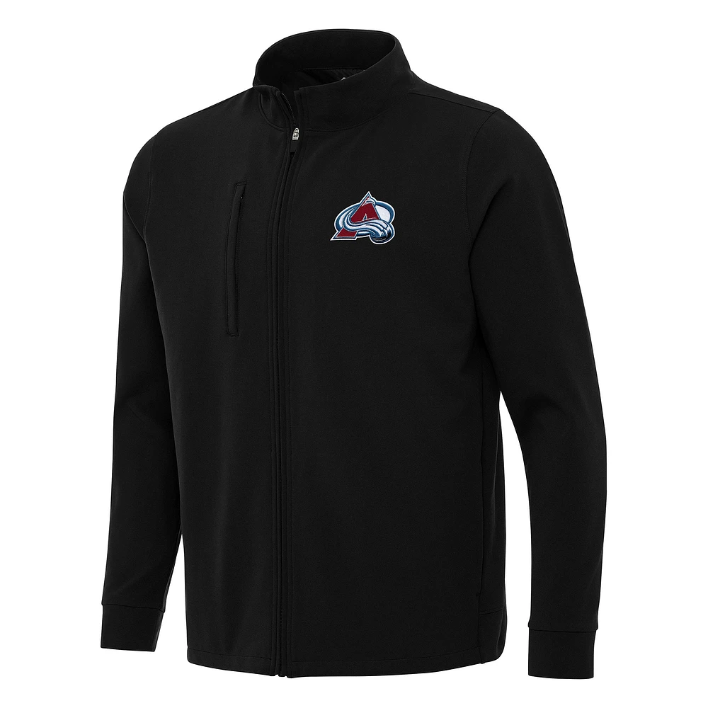 Men's Antigua Colorado Avalanche Regard Full-Zip Jacket