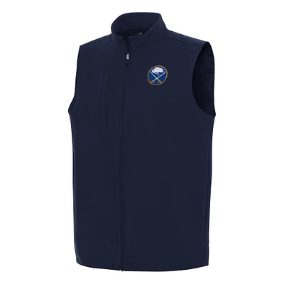 Men's Antigua Navy Buffalo Sabres Regard Full-Zip Vest