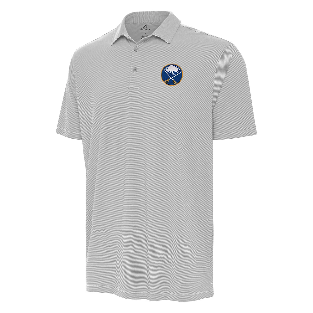 Men's Antigua Gray Buffalo Sabres Twine Polo
