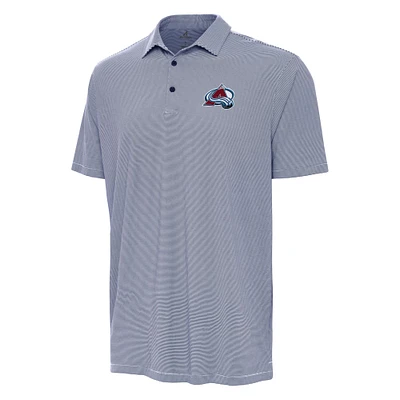 Men's Antigua Navy Colorado Avalanche Twine Polo