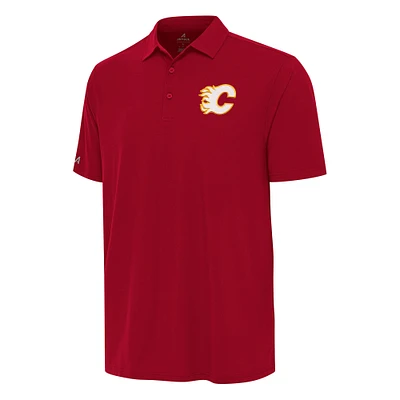 Men's Antigua Red Calgary Flames Era Polo