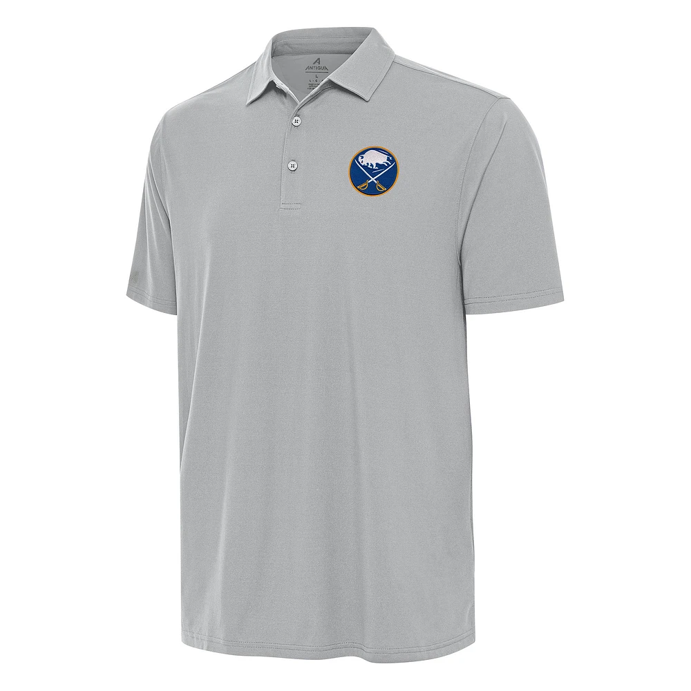 Men's Antigua Gray Buffalo Sabres Era Polo