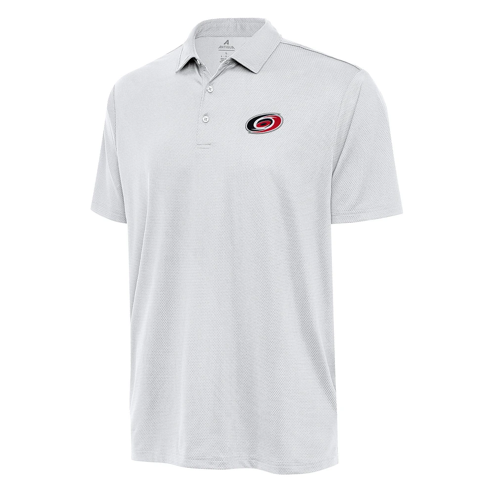 Men's Antigua White Carolina Hurricanes Ellipse Polo