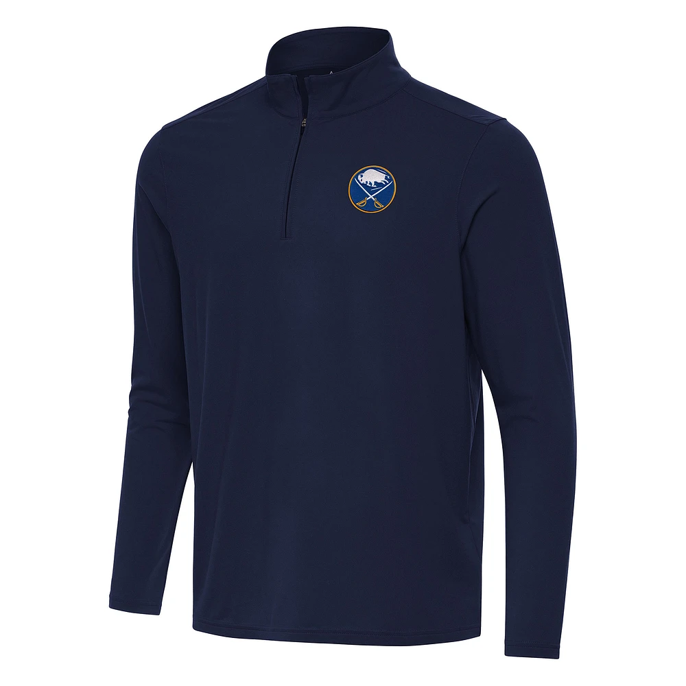 Men's Antigua Navy Buffalo Sabres Intent Quarter-Zip Top