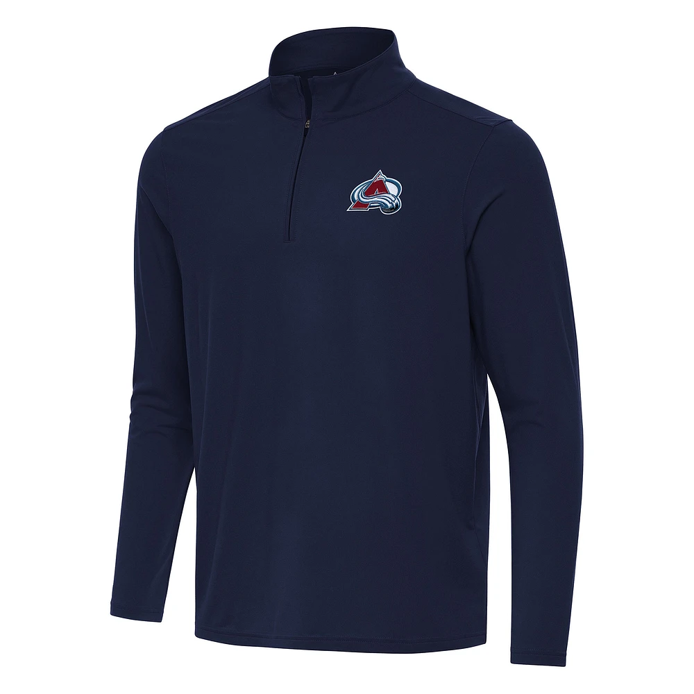 Men's Antigua Navy Colorado Avalanche Intent Quarter-Zip Top