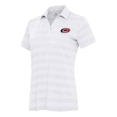 Women's Antigua White Carolina Hurricanes Tunnel Polo