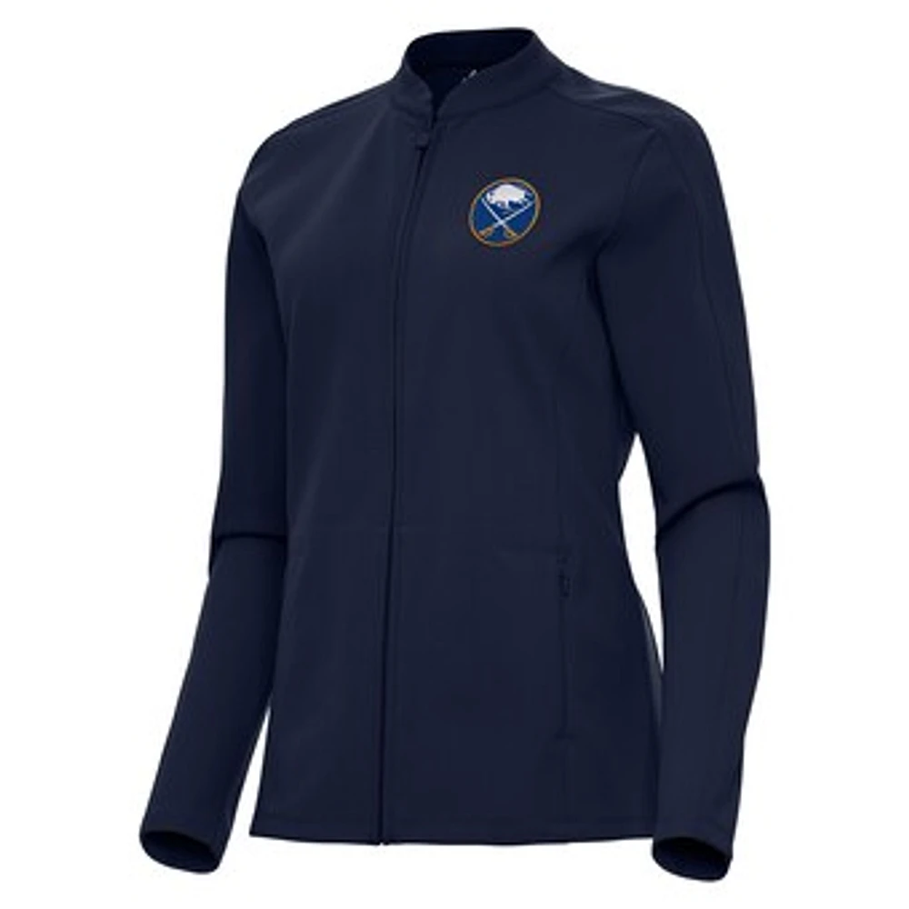 Women's Antigua Navy Buffalo Sabres Regard Full-Zip Jacket