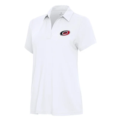 Women's Antigua White Carolina Hurricanes Era Polo