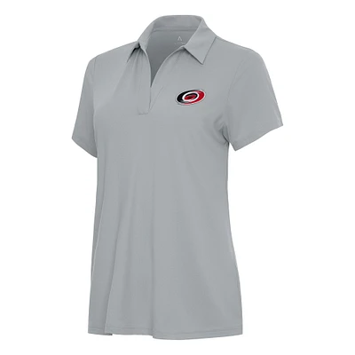 Women's Antigua Gray Carolina Hurricanes Era Polo