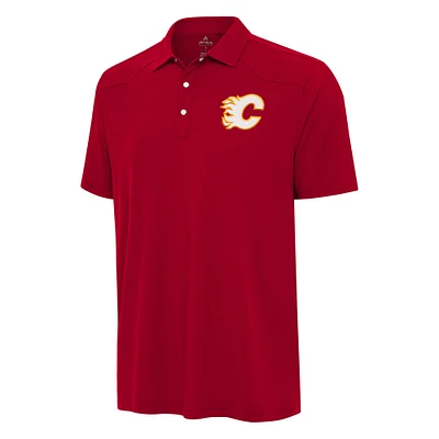 Men's Antigua Red Calgary Flames Western Polo
