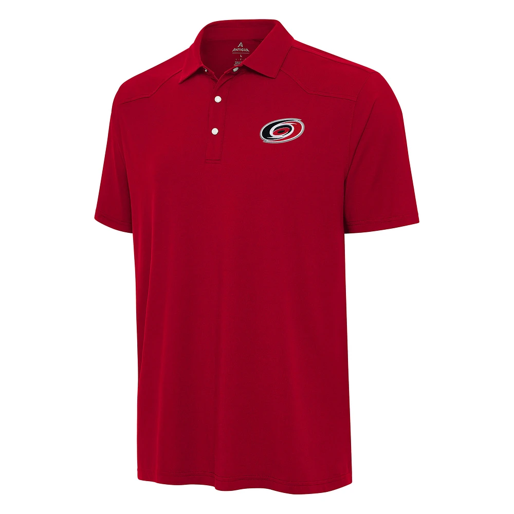 Men's Antigua Red Carolina Hurricanes Western Polo