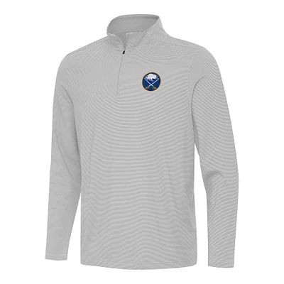 Men's Antigua Gray Buffalo Sabres Twine Quarter-Zip Top