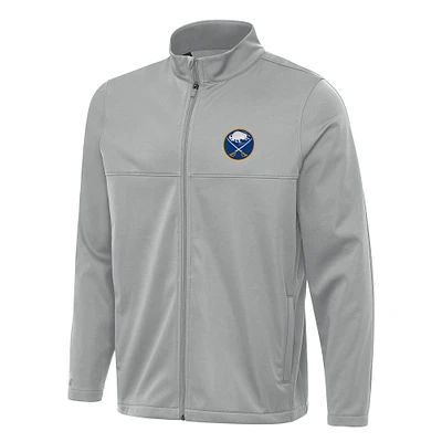 Men's Antigua Gray Buffalo Sabres Links 2 Full-Zip Golf Jacket
