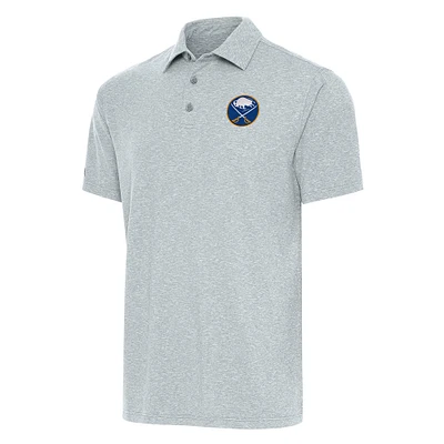 Men's Antigua Heather Gray Buffalo Sabres Big & Tall Par 3 Polo