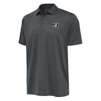 Men's Antigua  Pewter Anaheim Ducks Big & Tall Ellipse Polo