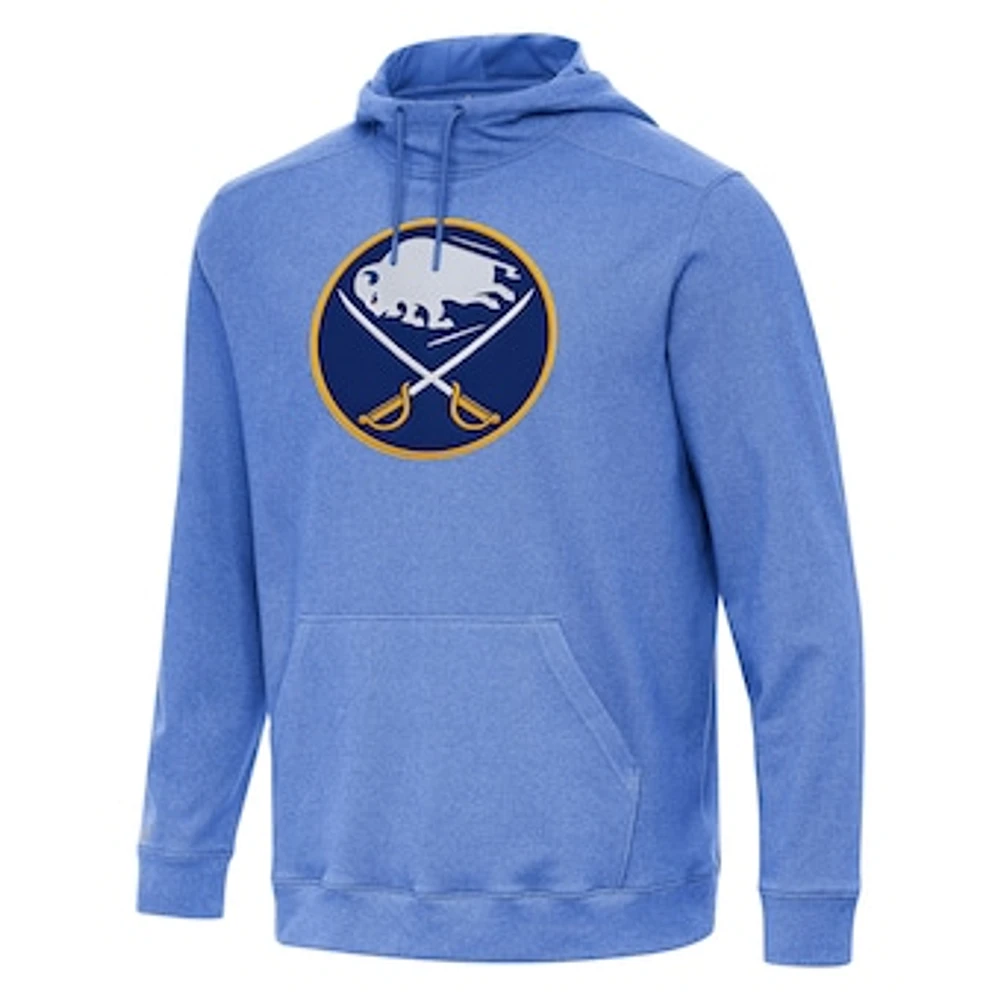 Men's Antigua Heather Royal Buffalo Sabres Cloud Pullover Hoodie