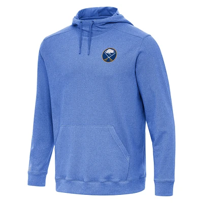 Men's Antigua Heather Royal Buffalo Sabres Cloud Pullover Hoodie
