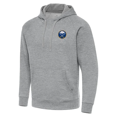 Men's Antigua Heather Gray Buffalo Sabres Big & Tall Victory Pullover Hoodie