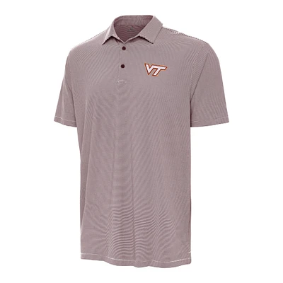 Men's Antigua Maroon Virginia Tech Hokies Twine Polo
