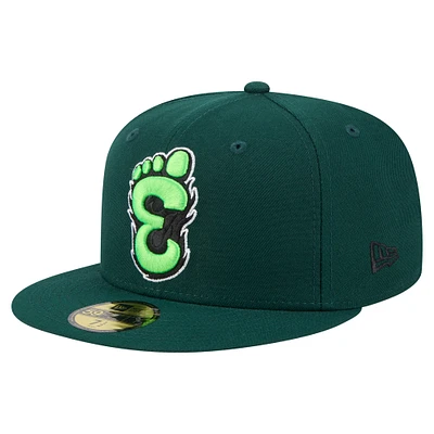 Men's New Era Green Eugene Emeralds Authentic Collection 59FIFTY Fitted Hat