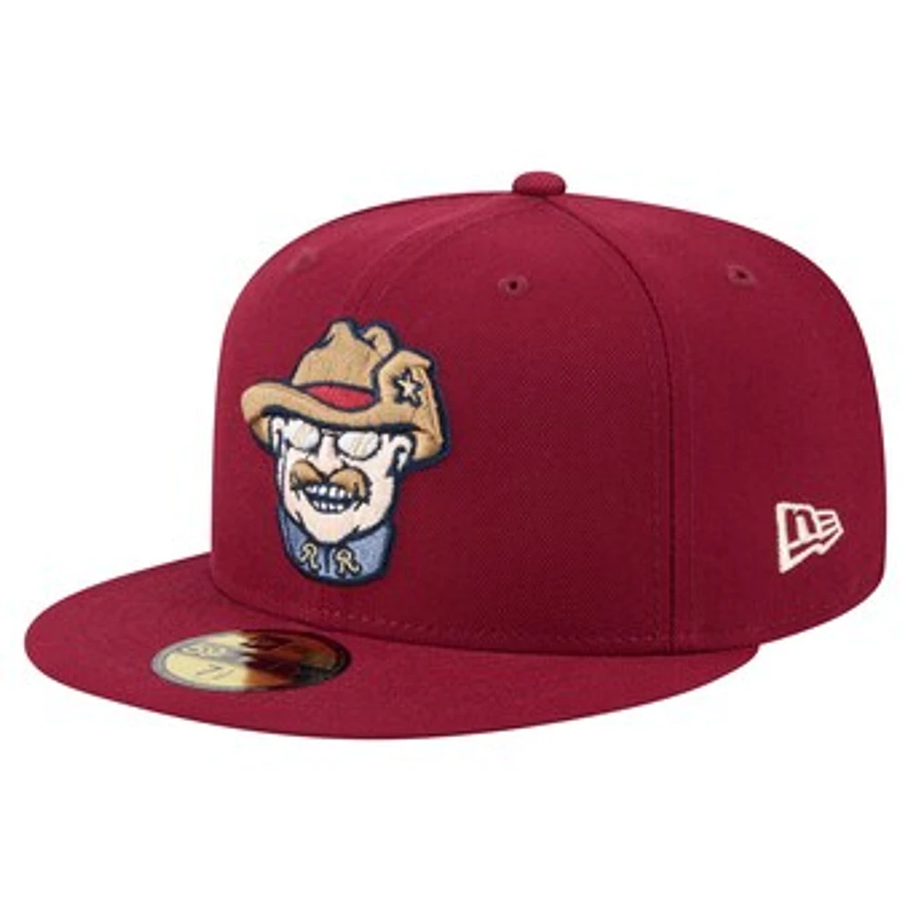 Men's New Era Burgundy Frisco RoughRiders Authentic Collection 59FIFTY Fitted Hat