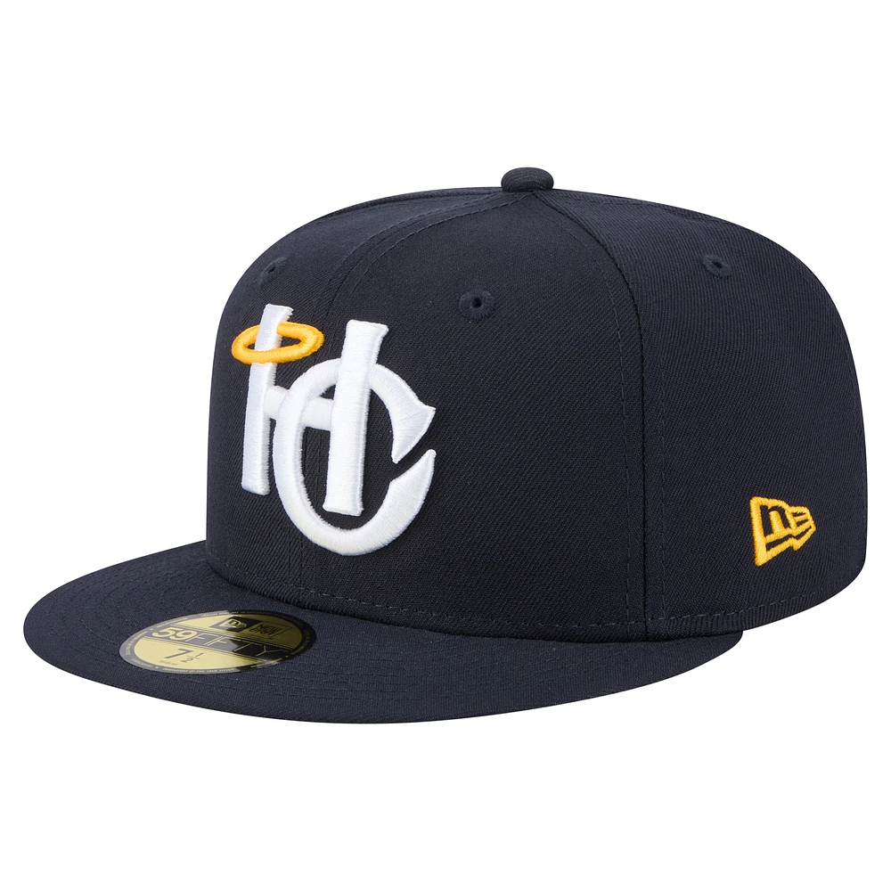 Men's New Era Navy Charleston RiverDogs Authentic Collection 59FIFTY Fitted Hat