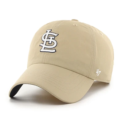 Men's '47 Khaki St. Louis Cardinals Performance Clean Up Adjustable Hat