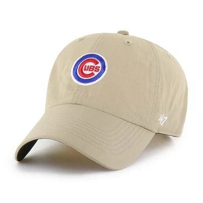 Men's '47 Khaki Chicago Cubs Performance Clean Up Adjustable Hat