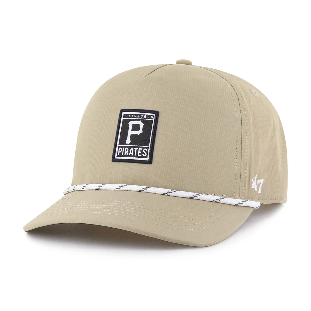 Men's '47 Khaki Pittsburgh Pirates Cozumel Hitch Adjustable Hat