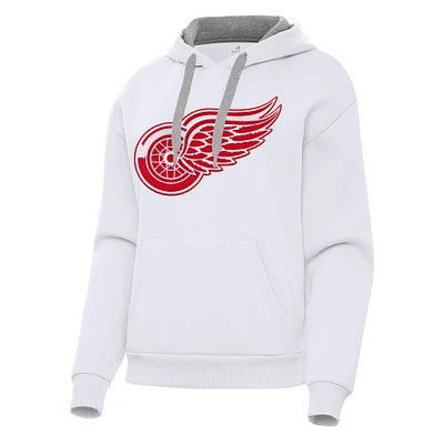 Women's Antigua Detroit Red Wings Victory Pullover Hoodie