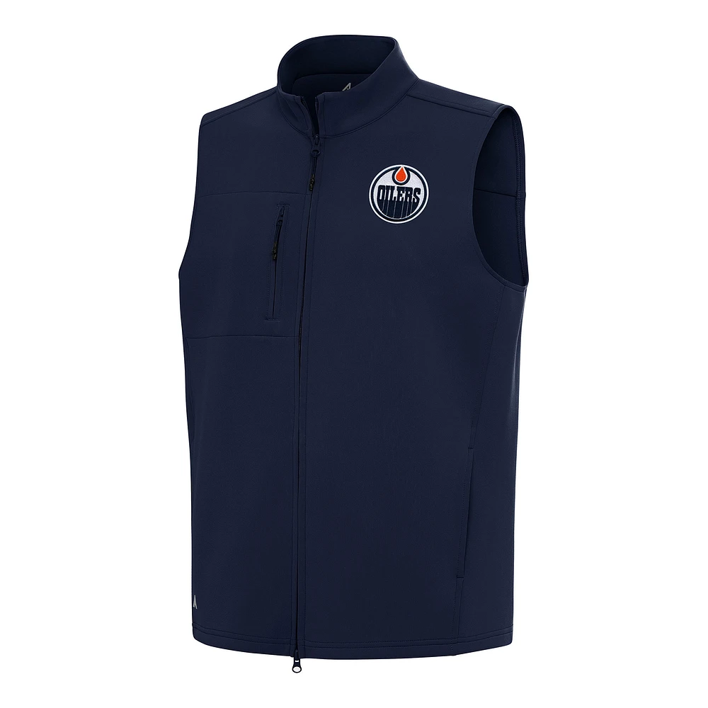 Men's Antigua Navy Edmonton Oilers Demand Full-Zip Vest
